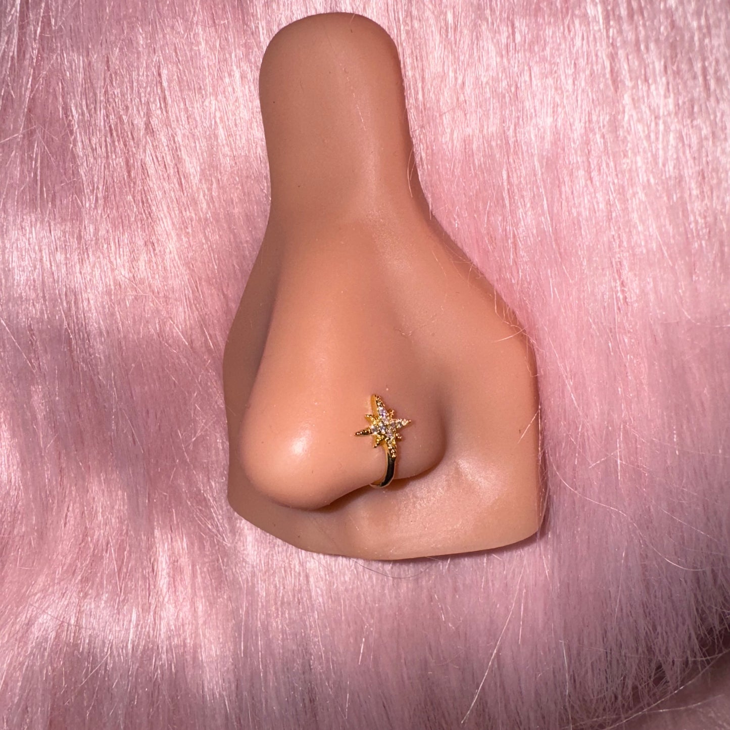 Gold Sparkle Faux Nose Ring