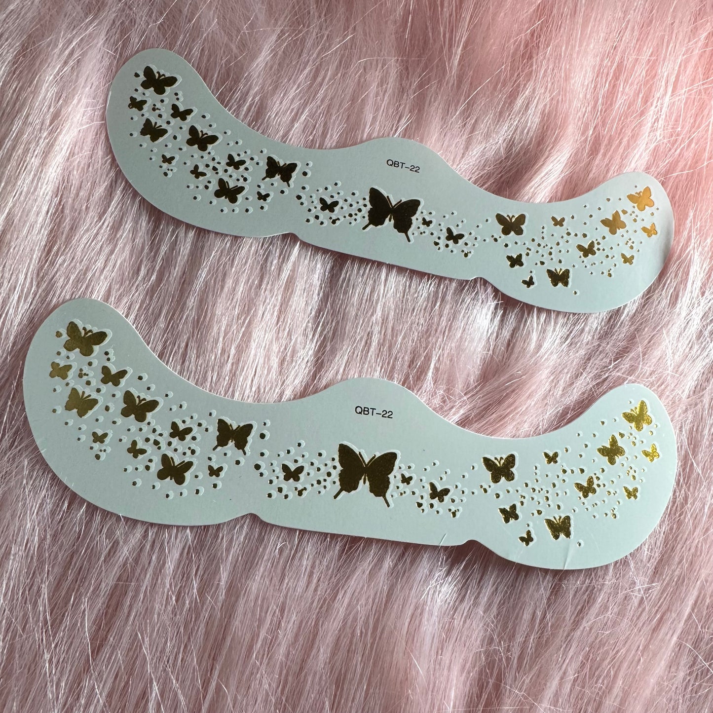 2 Pack Gold Butterfly Freckles
