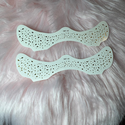 2 Pack Gold Faux Freckles