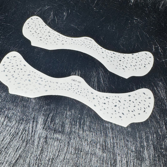 2 Pack Silver Faux Freckles