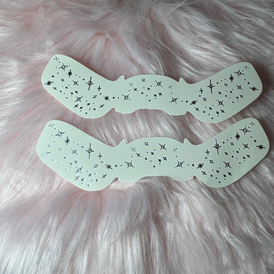 2 Pack Silver Sparkle Freckles