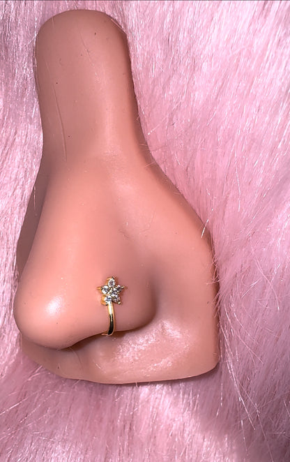 Gold Star Faux Nose Ring