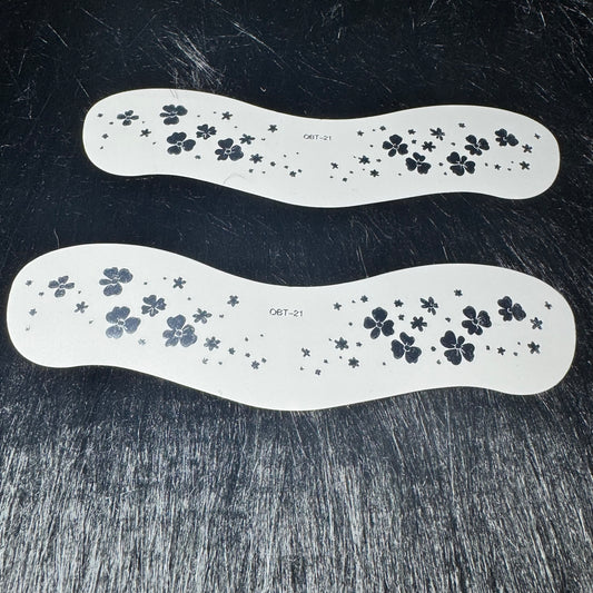 2 Pack Silver Clover Freckles