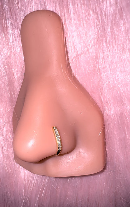 Gold Line Faux Nose Ring
