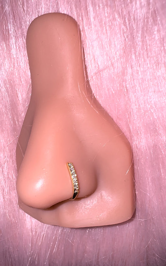 Gold Line Faux Nose Ring