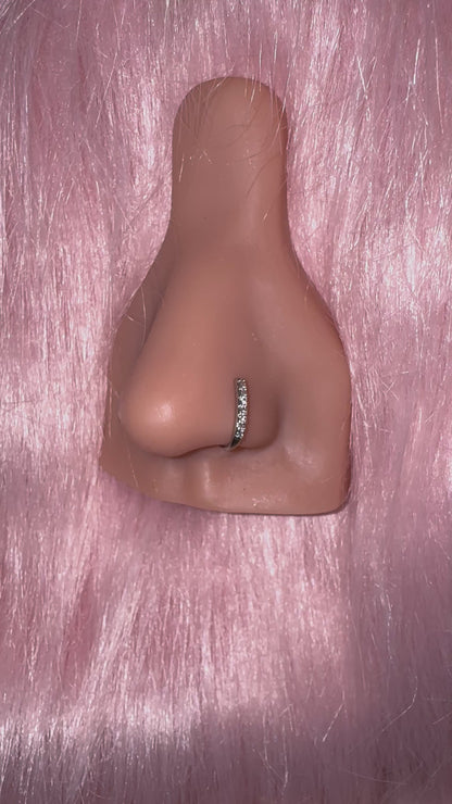 Silver Line Faux Nose Ring