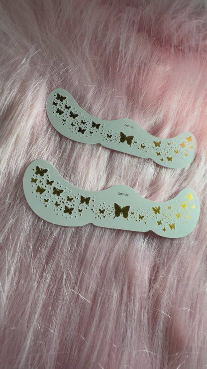 2 Pack Gold Butterfly Freckles