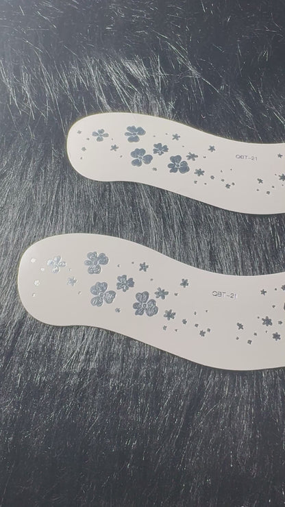 2 Pack Silver Clover Freckles
