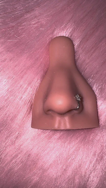 Silver Star Faux Nose Ring